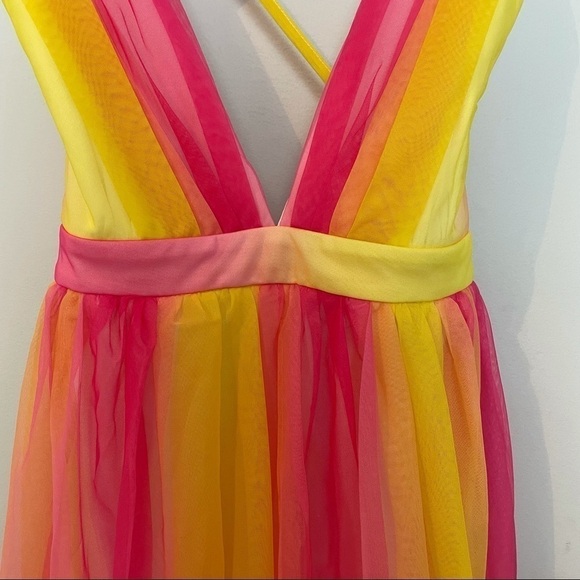 Fashionnova Hideaway Ombré Pink&Yellow Maxi Dress - Picture 6 of 15